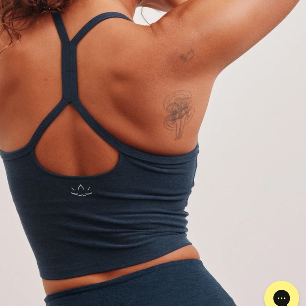 NWT Spacedye Slim Racerback Cropped Tank Size S